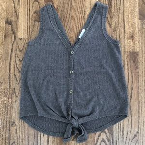 Sienna Sky olive green sweater tank top